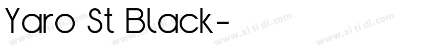 Yaro St Black字体转换